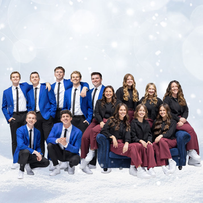 BYU Vocal Point and Noteworthy on the Christmas double bill at the Browning Center