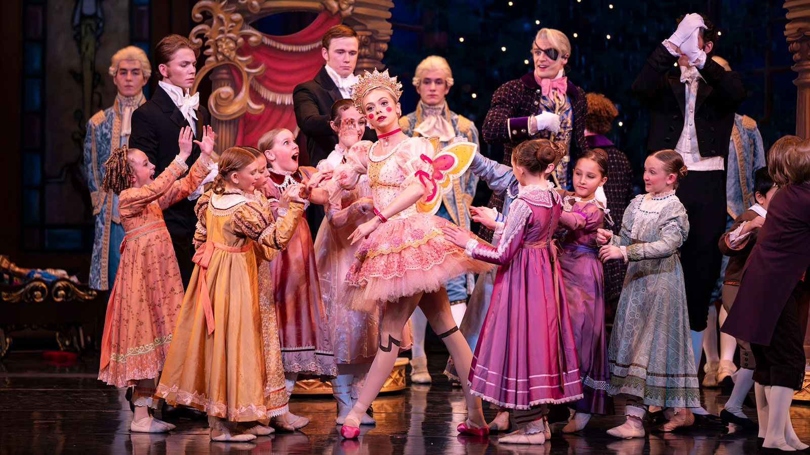 Ballet West Nutcracker Ogden cast performing Tchaikovsky with the full Ballet West Orchestra at Browning Center