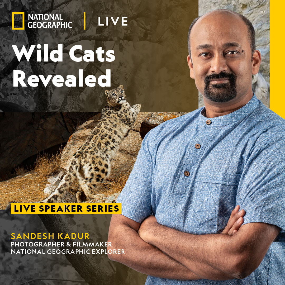 Sandesh Kadur presenting National Geographic Live Wild Cats Revealed at Peery’s Egyptian Theater Ogden