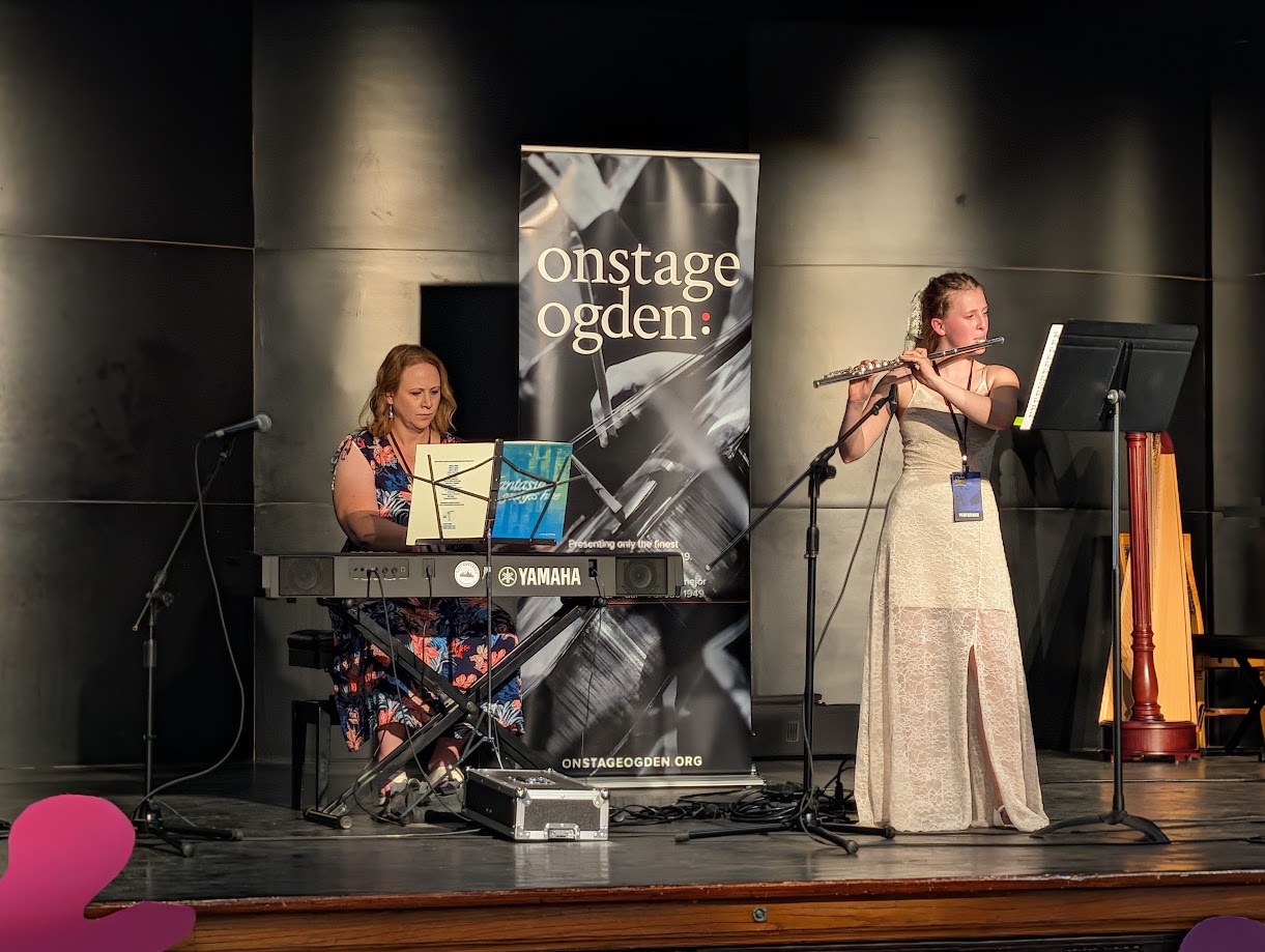 Young musicians performing through Onstage Ogden's student music programs